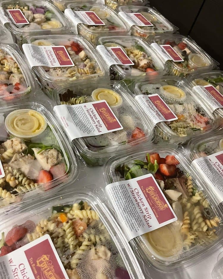 Corporate catering trays prepared by Edylicious